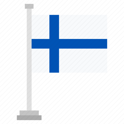 Flag, finland, country, world, national icon - Download on Iconfinder