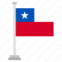 flag, national, country, chile, world