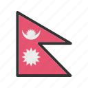 celebration, day, flag, freedom, independence, national, nepal