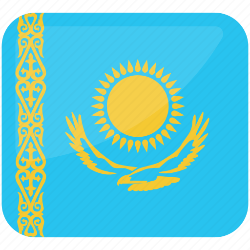 Flag of kazakhstan, kazakhstan, flag, country, nation, national icon - Download on Iconfinder