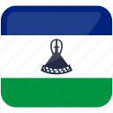flag of lesotho, lesotho, country, country flag