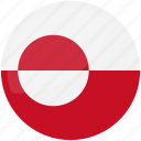 flag of greenland, greenland, country, flag