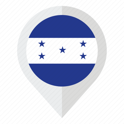 Country, flag, geolocation, honduras, honduras flag, map marker, star icon - Download on Iconfinder