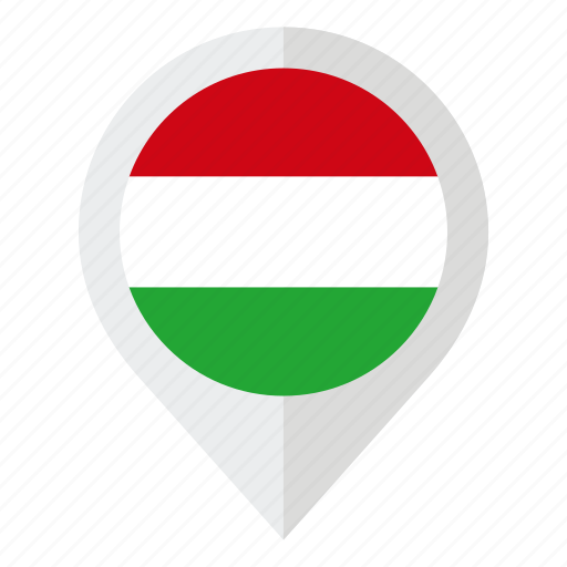 Country, europe, flag, geolocation, hungary, hungary flag, map marker icon - Download on Iconfinder