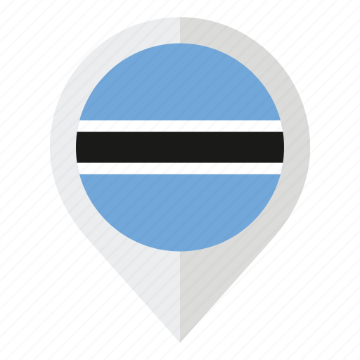 Botswana, botswana flag, country, flag, geolocation, map marker icon - Download on Iconfinder