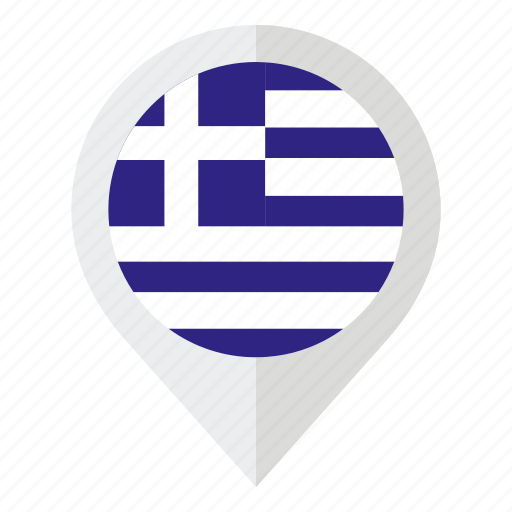 Country, european country, flag, geolocation, greece, greece flag, map marker icon - Download on Iconfinder