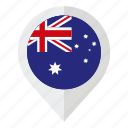 australia, australian flag, country, flag, geolocation, map marker