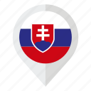 coat of arms, country, flag, geolocation, map marker, slovakia, slovakia flag 