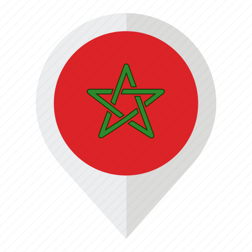 Country, flag, geolocation, map marker, morocco, morocco flag icon - Download on Iconfinder