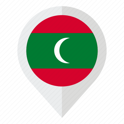 Country, flag, geolocation, indian ocean, maldives, maldives flag, map marker icon - Download on Iconfinder