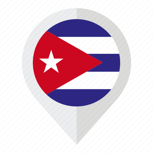 Country, cuba, flag, flag of cuba, geolocation, map marker, national pride icon - Download on Iconfinder
