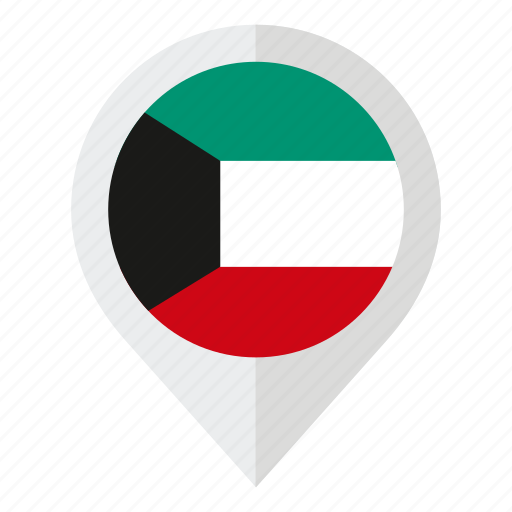 Country, flag, geolocation, kuwait, kuwait city, map marker icon - Download on Iconfinder
