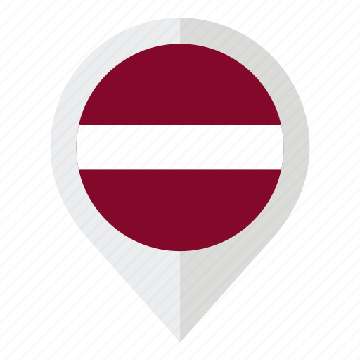 Country, flag, geolocation, latvia, latvia flag, map marker icon - Download on Iconfinder
