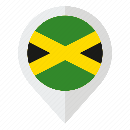Country, flag, geolocation, jamaica, jamaica flag, map marker icon - Download on Iconfinder