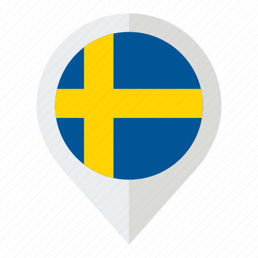 Country, flag, geolocation, map marker, sweden, sweden flag, swedish icon - Download on Iconfinder