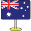 australia, countries, country, flags, sign, travel, world 