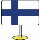 countries, country, finland, flags, sign, travel, world