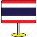 countries, country, flags, sign, thailand, travel, world