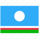 flag, country, world, national, nation, sakha, republic