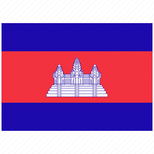 Flag, country, world, national, nation, cambodia icon - Download on Iconfinder