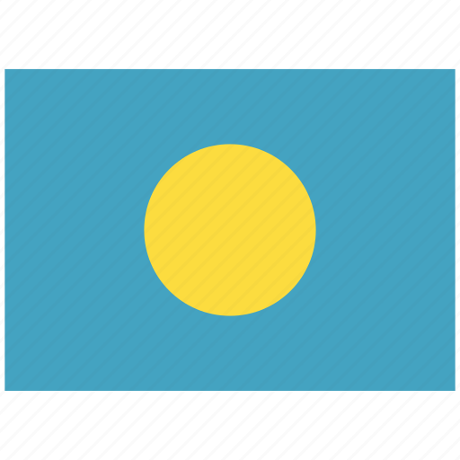 Flag, country, world, national, nation, palau icon - Download on Iconfinder