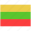 flag, country, world, national, nation, lithuania 