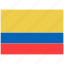 flag, country, world, national, nation, colombia 