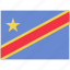 flag, country, world, national, nation, congo, democratic republic of the 