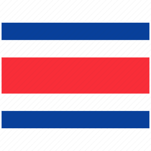 Flag, country, world, national, nation, costa rica icon - Download on Iconfinder
