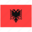flag, country, world, national, nation, albania 