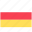 flag, country, world, national, nation, north, ossetia 