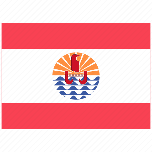 Flag, country, world, national, nation, french, polynesia icon - Download on Iconfinder