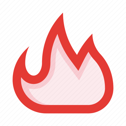 Flame, fire, heat, light, d, color icon - Download on Iconfinder