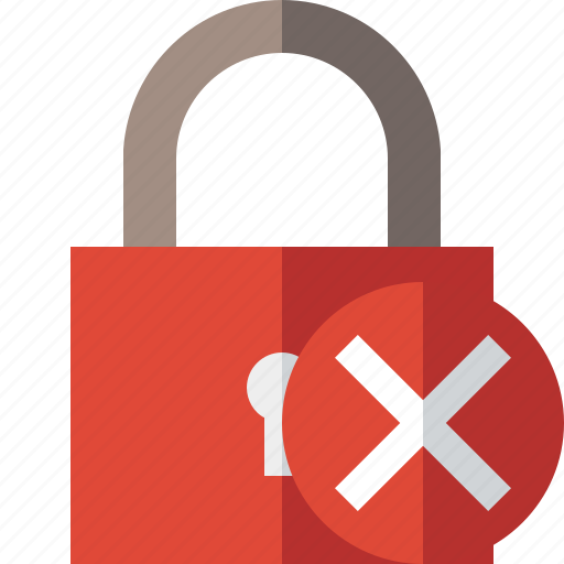 Access, cancel, lock, password, protection, secure icon - Download on Iconfinder