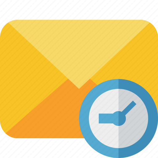 Clock, communication, email, letter, mail, message icon - Download on Iconfinder