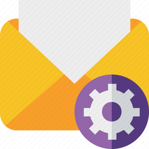 Communication, email, letter, mail, message, read, settings icon - Download on Iconfinder