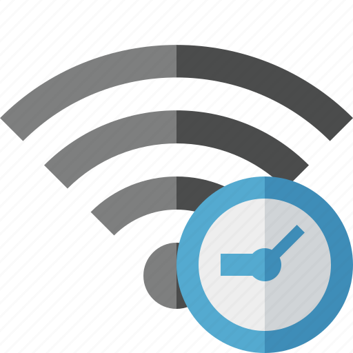 Clock, connection, fi, internet, wi, wifi, wireless icon - Download on Iconfinder