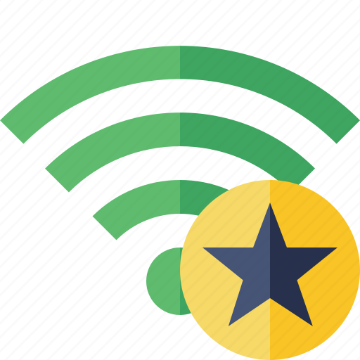 Connection, fi, green, internet, star, wi, wireless icon - Download on Iconfinder
