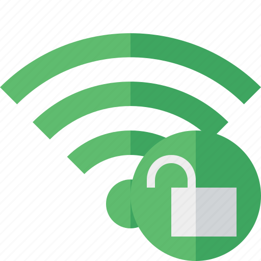 Connection, fi, green, internet, unlock, wi, wireless icon - Download on Iconfinder