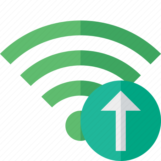 Connection, fi, green, internet, upload, wi, wireless icon - Download on Iconfinder