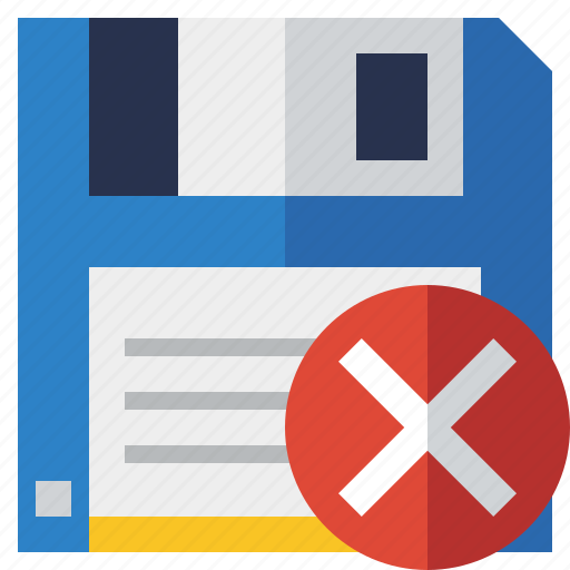 Backup, cancel, data, disk, download, file, save icon - Download on Iconfinder