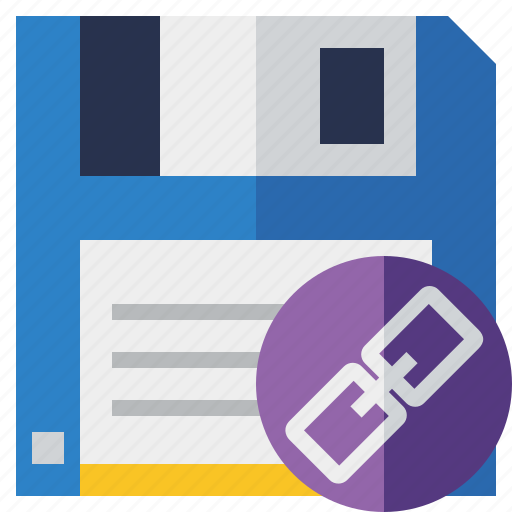 Backup, data, disk, download, file, link, save icon - Download on Iconfinder