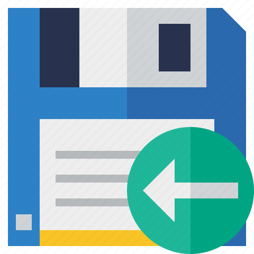Backup, data, disk, download, file, previous, save icon - Download on Iconfinder
