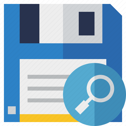 Backup, data, disk, download, file, save, search icon - Download on Iconfinder