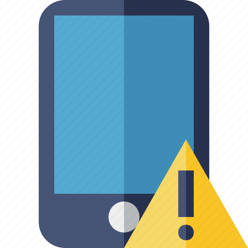 Device, iphone, mobile, phone, smartphone, warning icon - Download on Iconfinder