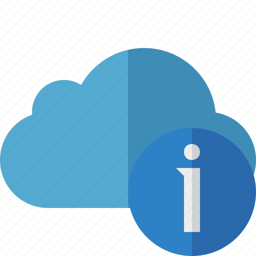 Blue, cloud, information, network, storage, weather icon - Download on Iconfinder