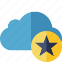 blue, cloud, network, star, storage, weather