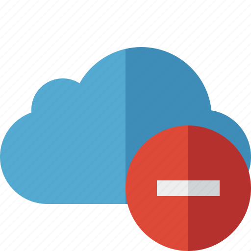 Blue, cloud, network, stop, storage, weather icon - Download on Iconfinder