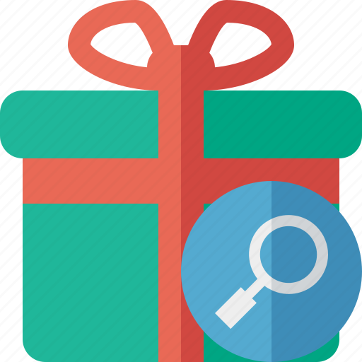 Box, christmas, gift, present, search, xmas icon - Download on Iconfinder