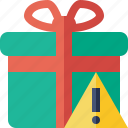 box, christmas, gift, present, warning, xmas
